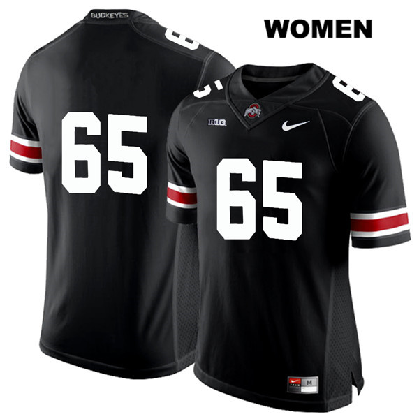 Ohio State Buckeyes Women's Phillip Thomas #65 White Number Black Authentic Nike No Name College NCAA Stitched Football Jersey YB19R38SJ